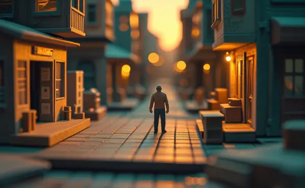 Miniatuur diorama-illustratie bij artikel 'AI-agents in de praktijk: 5 taken die je deze week kunt automatiseren'
