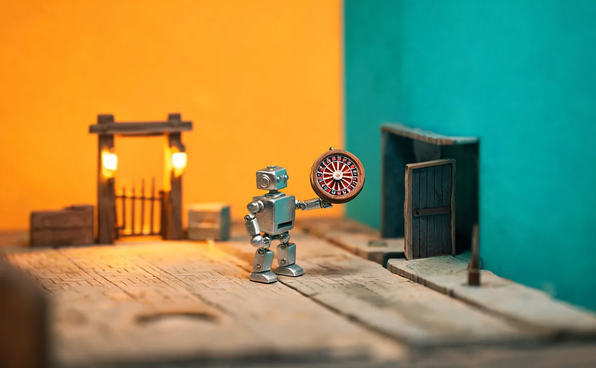 Miniatuur diorama-illustratie bij artikel 'AI-chatbots sturen gokkers naar illegale casino's, soms als 'legaal''