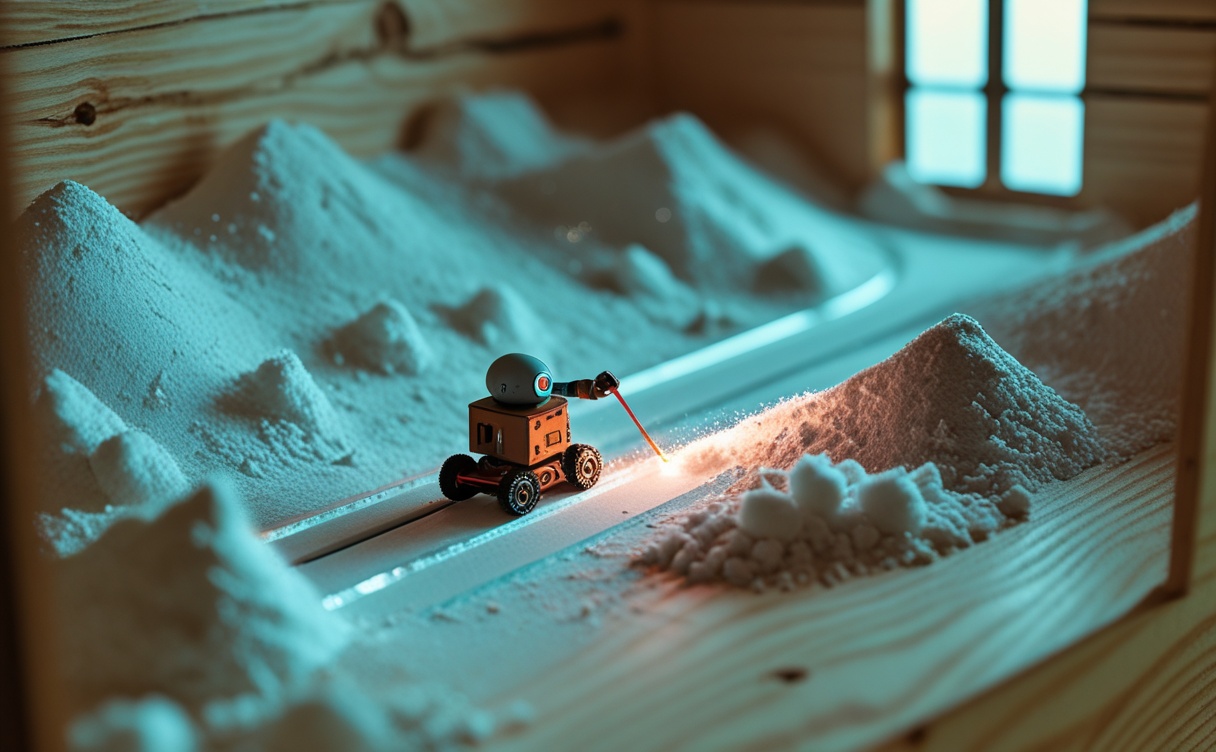 Miniatuur diorama-illustratie bij artikel over een browsergame gebouwd met een AI-codeerhulp