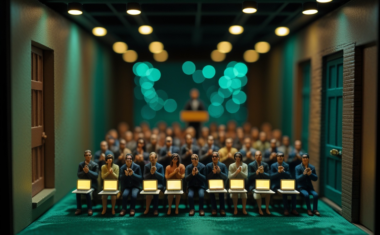 Miniatuur diorama-illustratie bij artikel 'AI-critici hebben gelijk, en toch gebruikt iedereen AI: wat zit daarachter?'