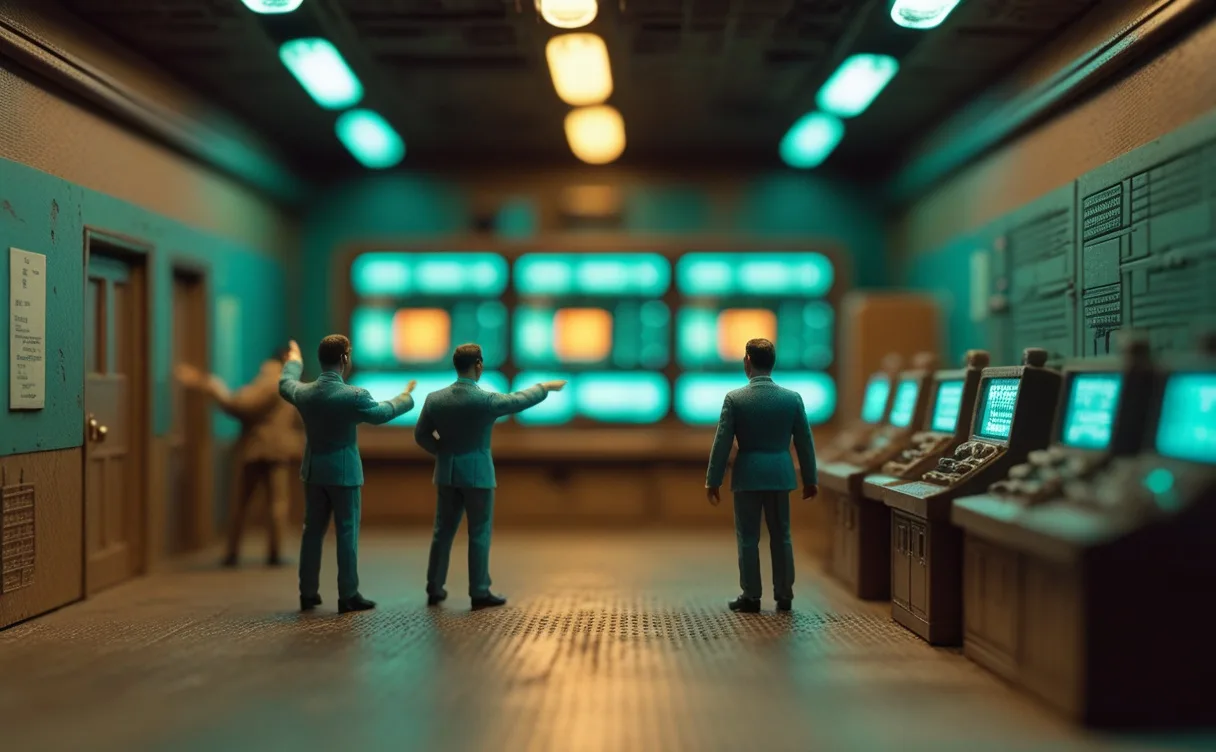 Miniatuur diorama-illustratie bij artikel 'AI dreigt ons de baas te worden: wat klopt er van die waarschuwing?'