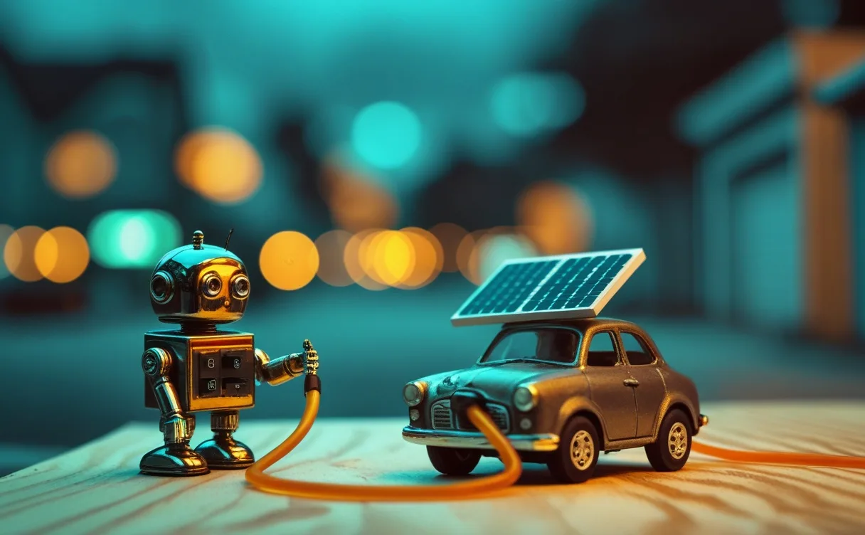 Miniatuur diorama-illustratie bij artikel 'AI en energiebeheer thuis: 3 manieren om stroom te besparen'