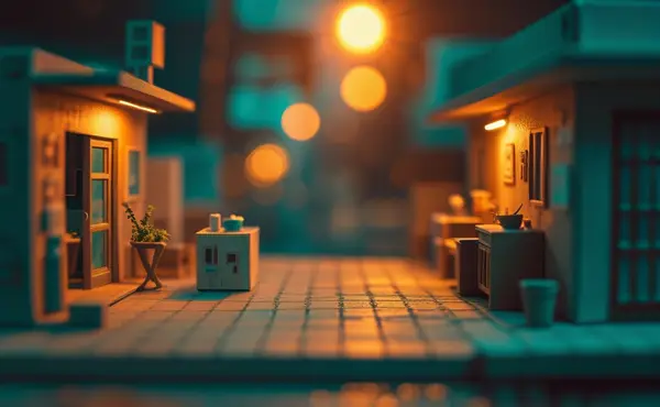 Miniatuur diorama-illustratie bij artikel 'AI-hallucinaties: wat zijn het en hoe herken je ze?'
