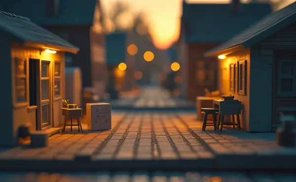Miniatuur diorama-illustratie bij artikel 'AI voor het MKB: vijf kansen die je deze week oppakt'
