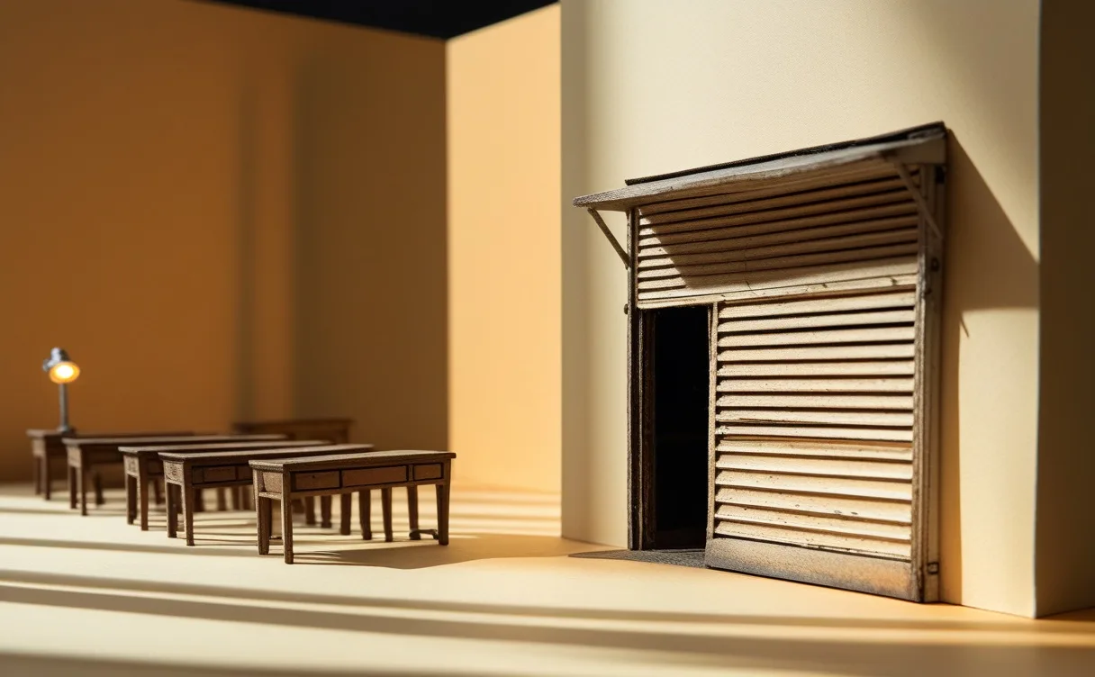 Miniatuur diorama-illustratie bij artikel 'Mechanical Turk op slot voor nieuwe klanten: einde van een tijdperk'