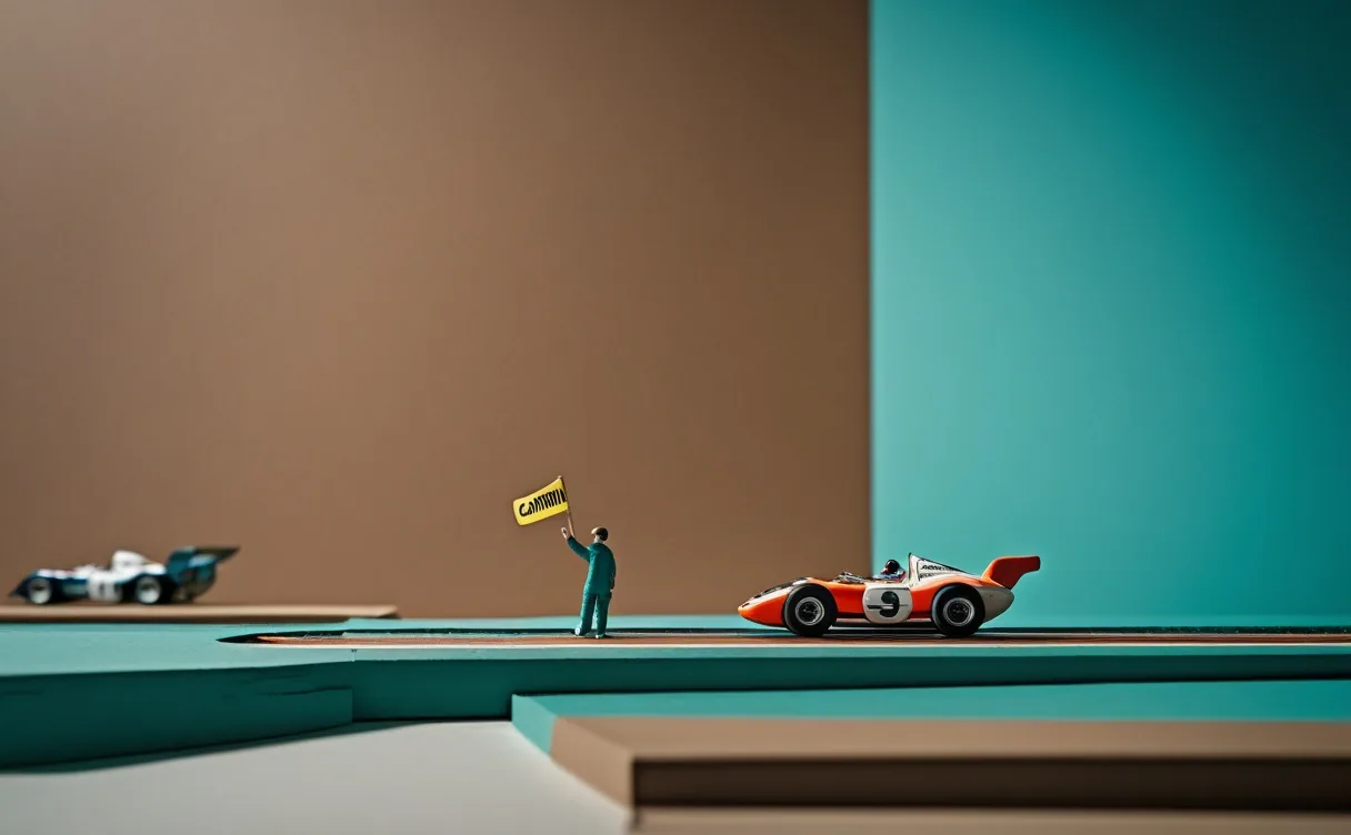 Miniatuur diorama-illustratie bij artikel 'Anthropic wil de rem op AI: wat Amodei's plan wél en niet regelt'