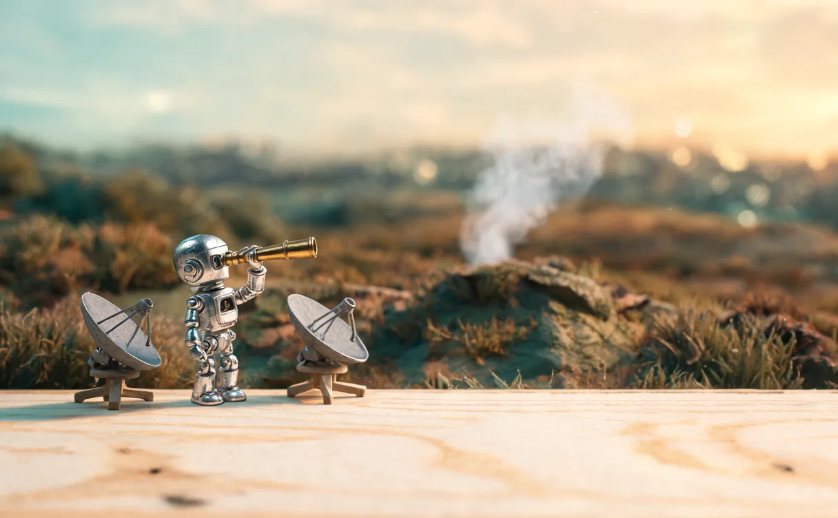 Miniatuur diorama-illustratie bij artikel 'Britse regering zet AI-eenheid in tegen bosbranden'