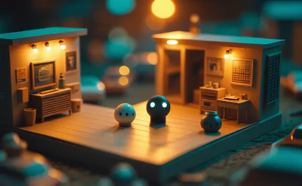 Miniatuur diorama-illustratie bij artikel 'ChatGPT, Claude, Gemini of Copilot: welke AI past bij jou in 2026?'