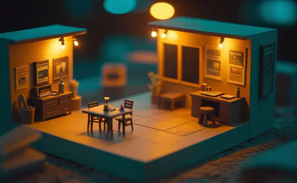 Miniatuur diorama-illustratie bij artikel 'Claude voor beginners: je eerste gesprek met Anthropic'
