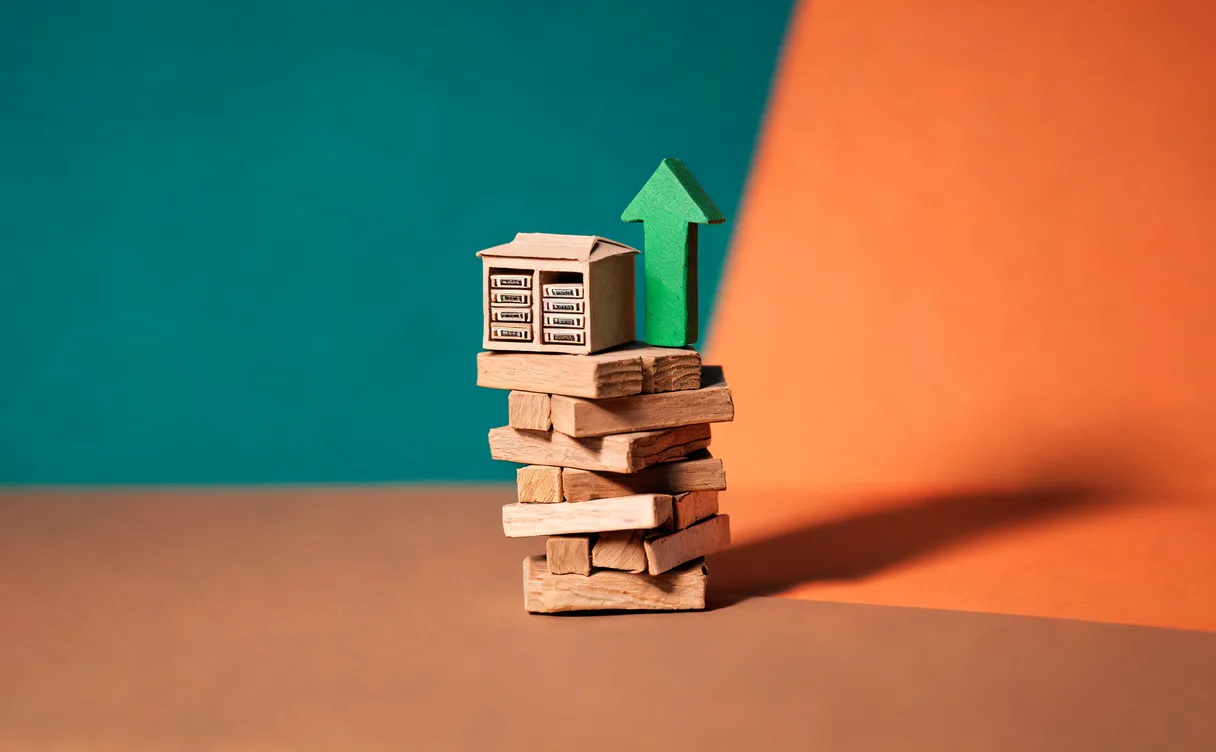 Miniatuur diorama-illustratie bij artikel 'AI-aandelen in de uitverkoop, AEX op record: de rol van CoreWeave'