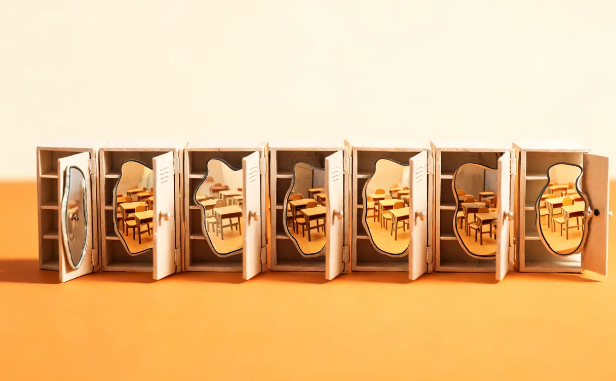 Miniatuur diorama-illustratie bij artikel 'Cyberpesten met AI-nepbeelden: meldingen ruim verdrievoudigd'