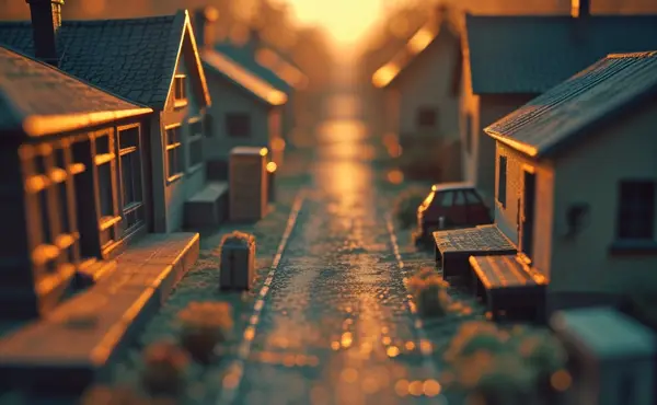 Miniatuur diorama-illustratie bij artikel 'GPT-NL, AI-fabriek Groningen en de EU AI Act in gewone taal uitgelegd'