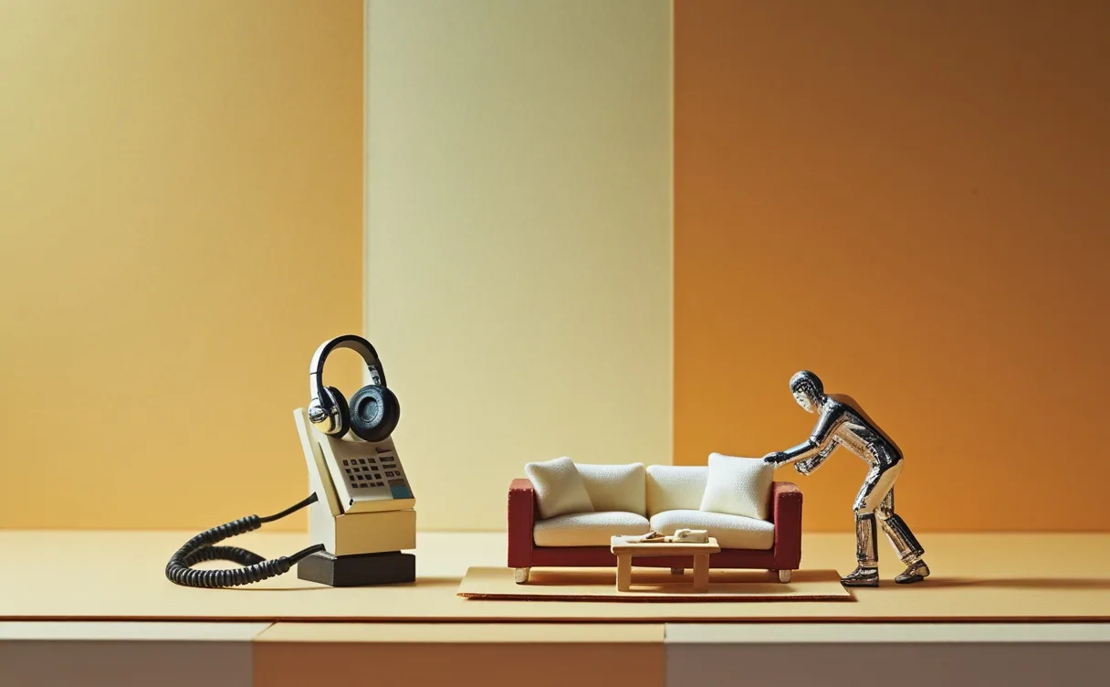 Miniatuur diorama-illustratie bij artikel 'IKEA'