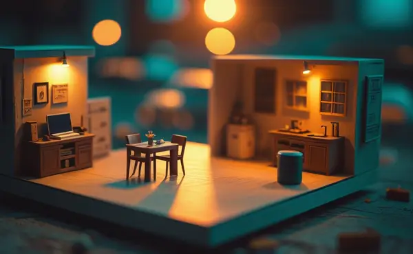 Miniatuur diorama-illustratie bij artikel 'Een AI-model draaien op je eigen Mac: complete gids met Ollama'