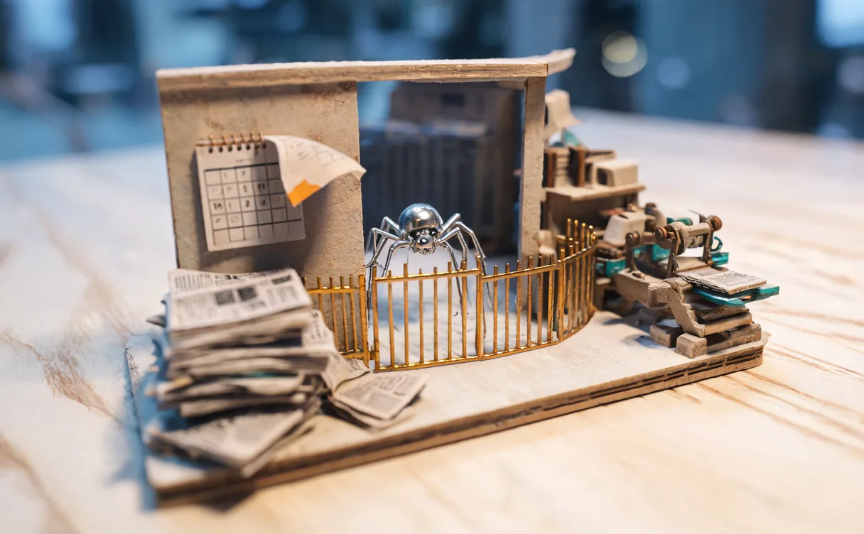 Miniatuur diorama-illustratie bij artikel 'Meta stelt crawlvoorwaarden uit tot 20 november na verzet uitgevers'