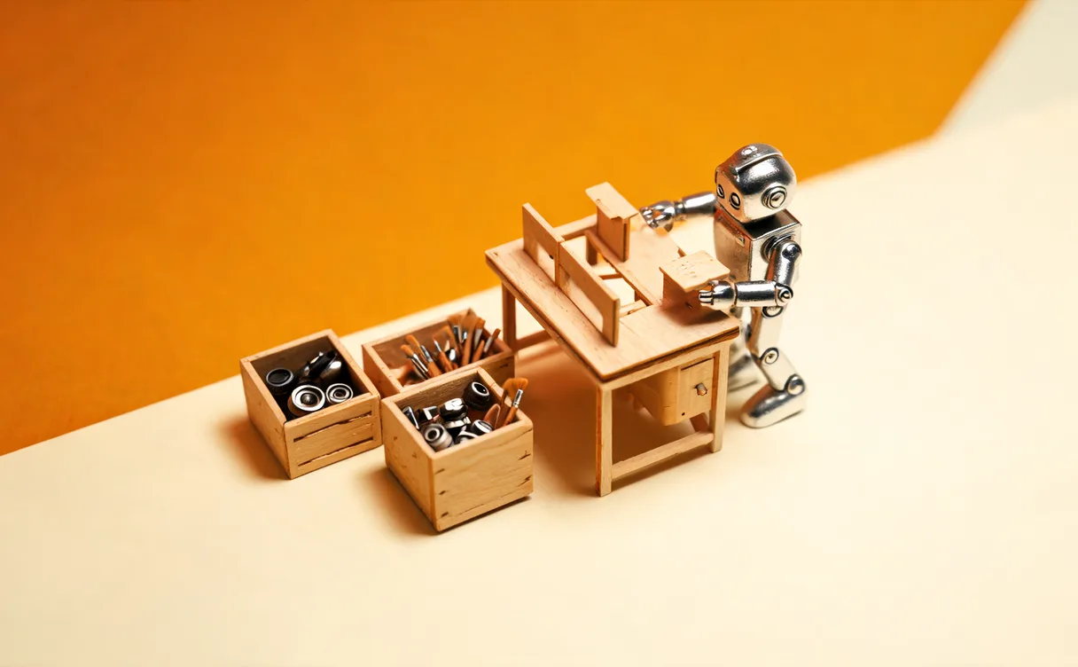 Miniatuur diorama-illustratie bij artikel 'Gratis Photoshop-alternatief met AI gebouwd: wat PhotoCraft nu al kan'