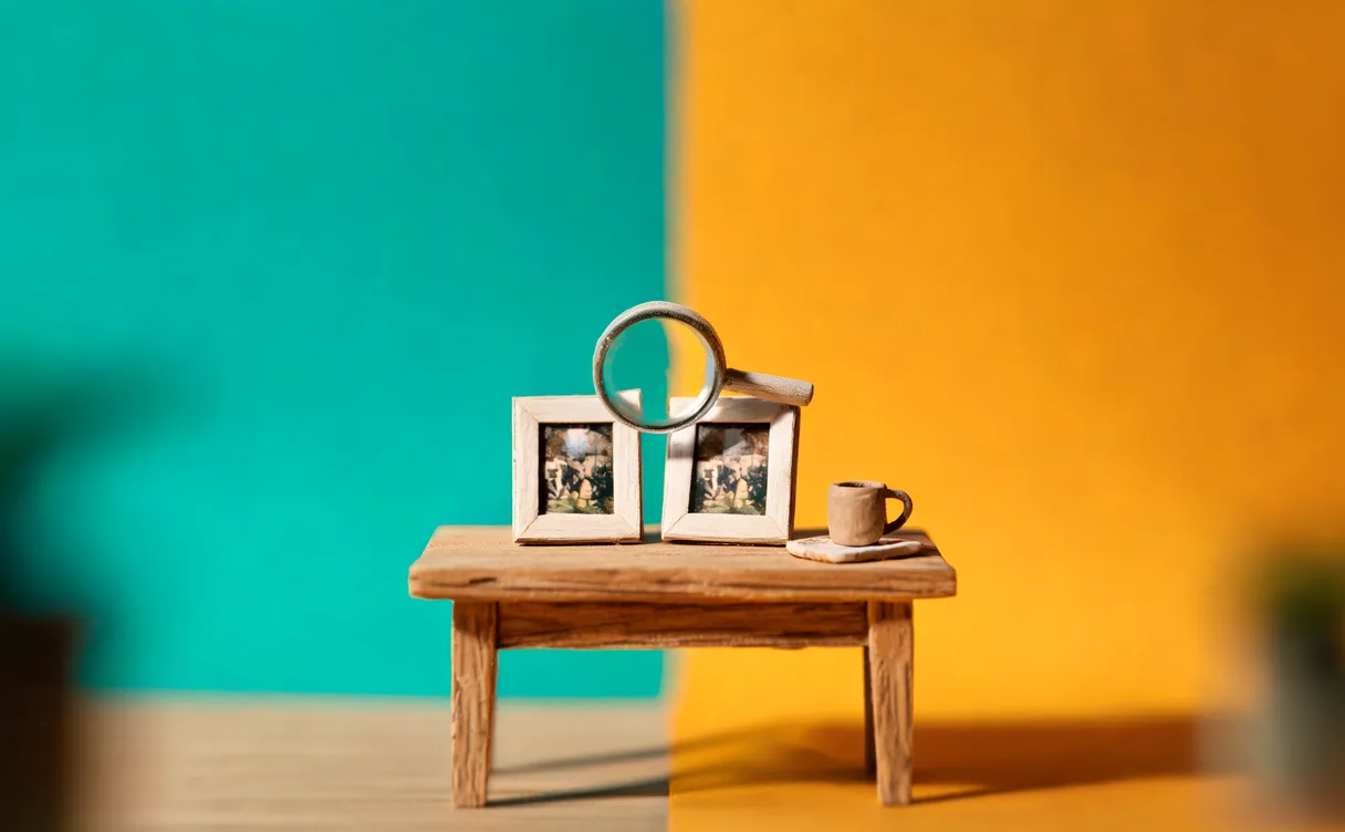Miniatuur diorama-illustratie bij artikel 'Bijna helft ouderen gebruikt AI, maar echt van nep is lastig'