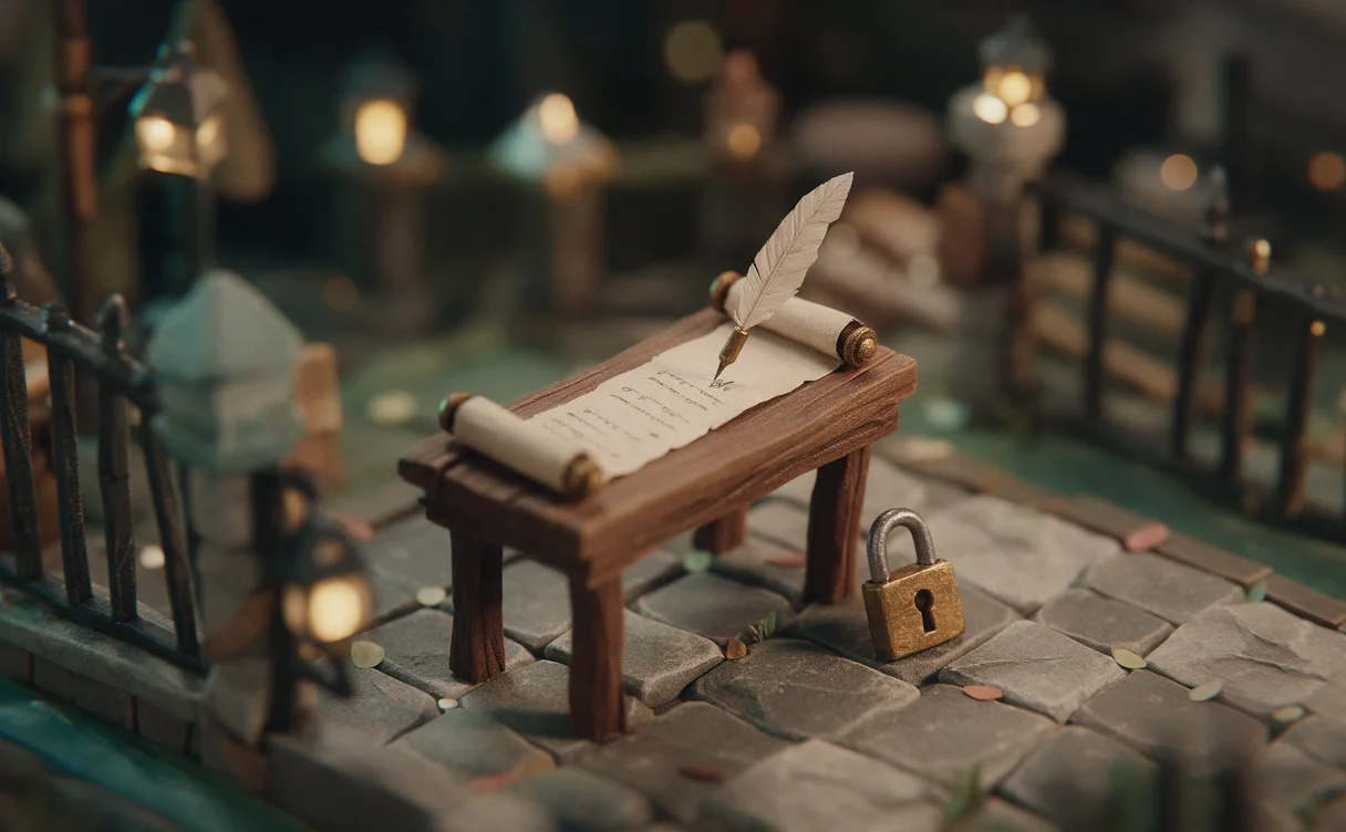 Miniatuur diorama-illustratie bij artikel 'Witte Huis-akkoord over superintelligentie is vrijwillig'