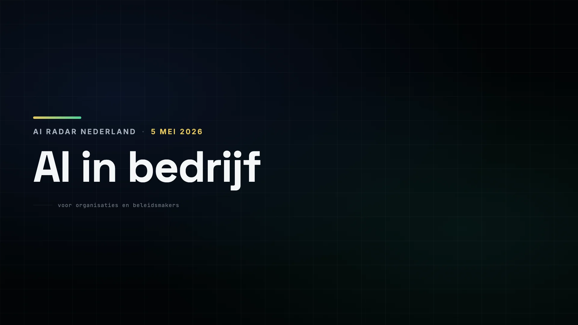 AI in bedrijf — sectie-illustratie — 5 mei 2026
